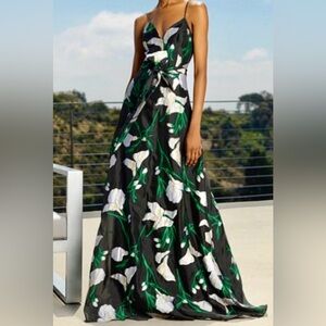Badgley Mischka GRACEN Floral Maxi Gown